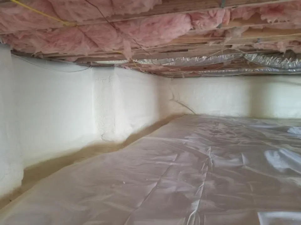 Crawl space encapsulation with closed-cell spray foam for Roof Waterproofing in Park